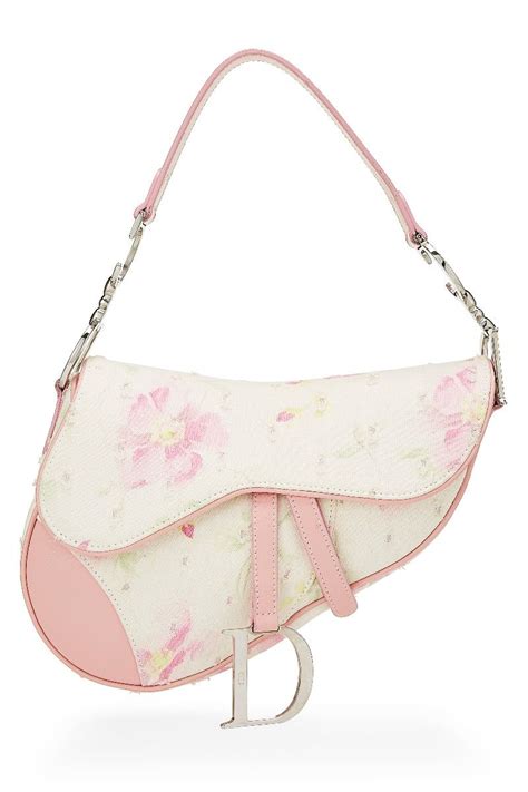 dior saddle bag flower|authentic christian Dior saddle bag.